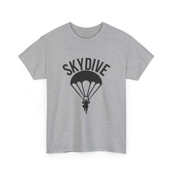 Skydive Graphic Unisex Heavy Cotton Tee | Skydiver Jump T-Shirt – Adrenaline Rush Apparel - Image 32