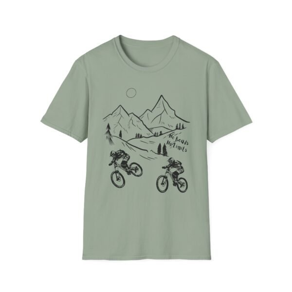 Mountain Biking Graphic Unisex Softstyle T-Shirt | Shred the Trails Tee - Image 37