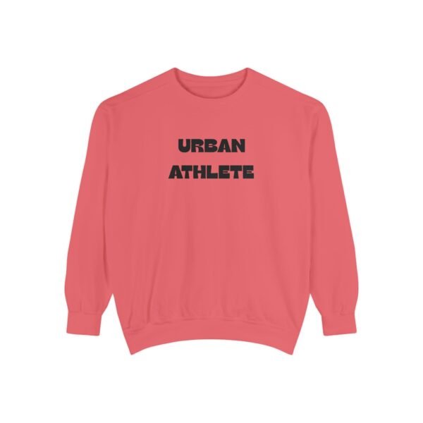 Urban Athlete Garment-Dyed Sweatshirt – Black Front Print & Relaxed Fit - Image 24