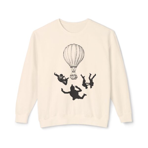 Extreme Sports Skydiving Sweatshirt – Unisex Lightweight Crewneck | Adventure-Inspired - Image 5