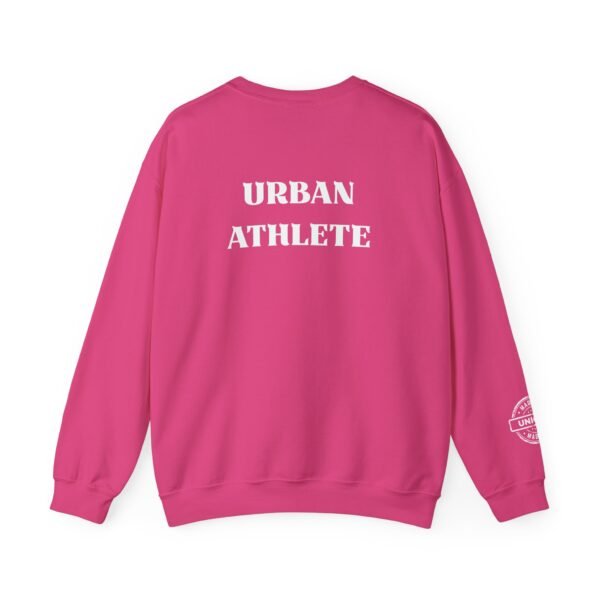 Urban Athlete Crewneck Sweatshirt – Bold Back Print & "Made in Unique" Sleeve Stamp - Image 25