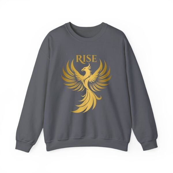 Phoenix Rise Unisex Heavy Blend™ Crewneck Sweatshirt – Gold Phoenix Graphic - Image 33