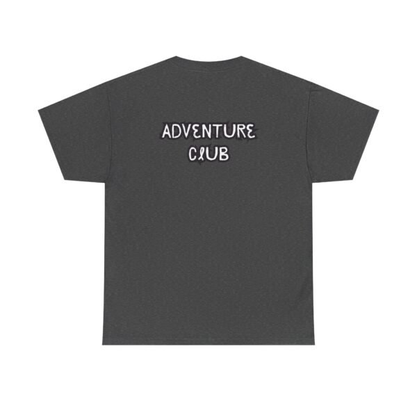 Unisex Heavy Cotton Tee with Black "Adventure Club" Back Print – Bold & Comfortable - Image 21