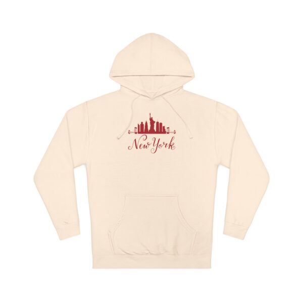 New York-Inspired Unisex Hoodie – Bold Skyline Graphic - Image 5