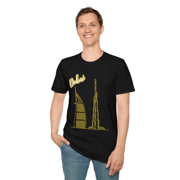 Gold Dubai Graphic Unisex T-Shirt – Soft & Stylish - Image 22