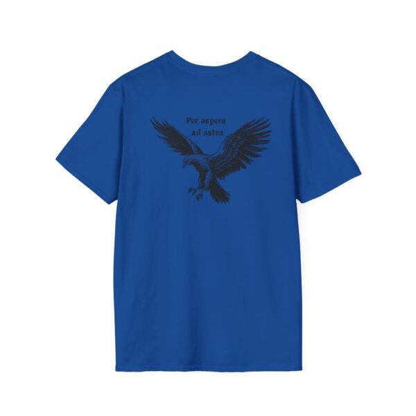 Per Aspera Ad Astra Unisex T-Shirt with Black Eagle Graphic - Image 35