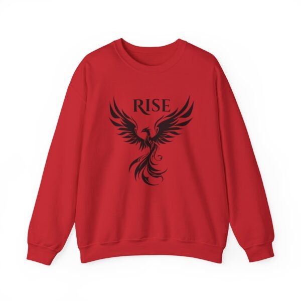 Black Phoenix Rise Unisex Heavy Blend Crewneck Sweatshirt – Bold & Cozy Graphic - Image 45