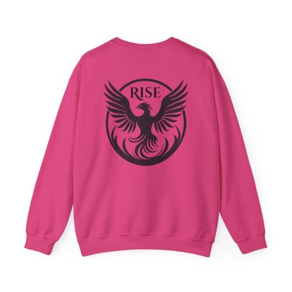 Bold Phoenix Rise Unisex Heavy Blend Crewneck Sweatshirt – Statement Back Design - Image 43