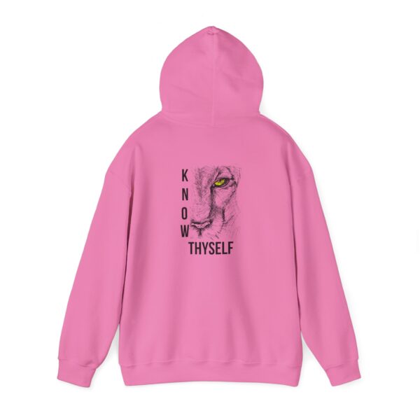 "Know Thyself" Lion Graphic Hoodie – Unisex Heavy Blend Sweatshirt, Cotton-Polyester, Cozy & Durabl - Image 41