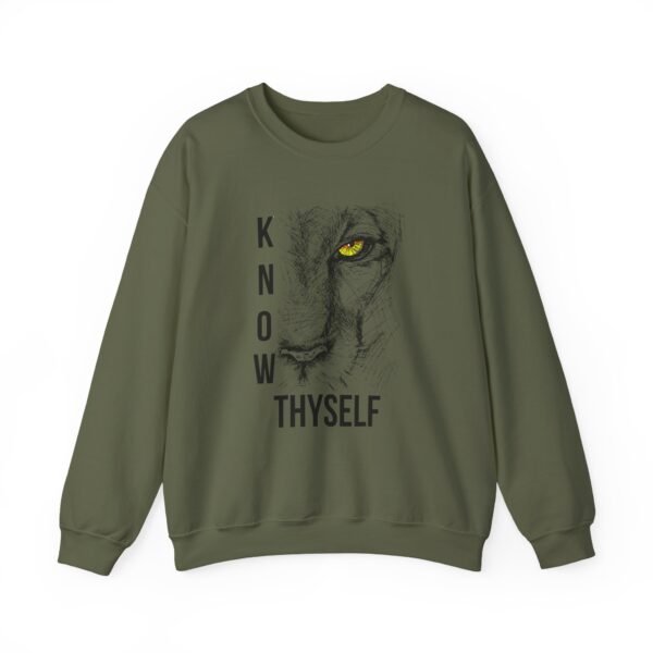 Know Thyself Unisex Heavy Blend Crewneck Sweatshirt – Bold Lion Graphic - Image 19