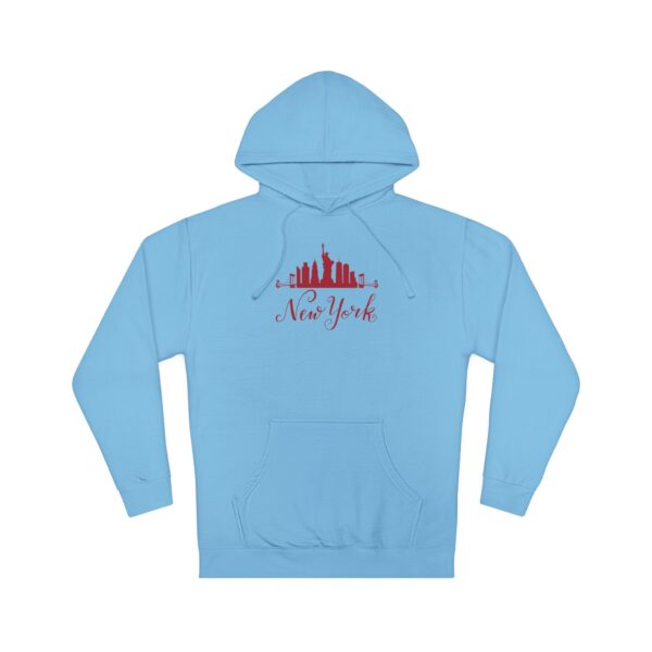 New York-Inspired Unisex Hoodie – Bold Skyline Graphic - Image 9