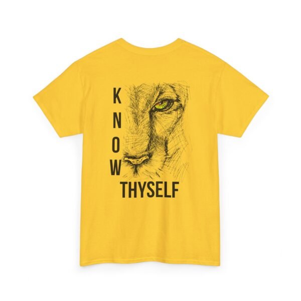 "Know Thyself" Lion Graphic T-Shirt – Unisex Heavy Cotton Tee - Image 23