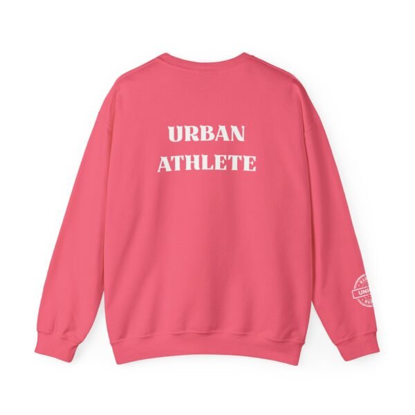 Urban Athlete Crewneck Sweatshirt – Bold Back Print & "Made in Unique" Sleeve Stamp - Image 24