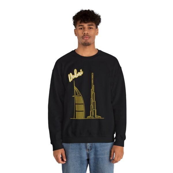 Dubai Graphic Unisex Crewneck Sweatshirt – Cozy & Stylish - Image 4