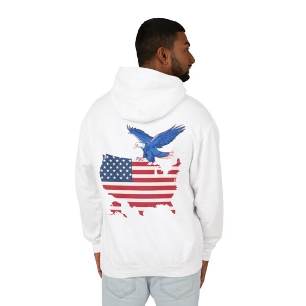 American Pride Hoodie – USA Map & Bald Eagle Graphic - Image 5