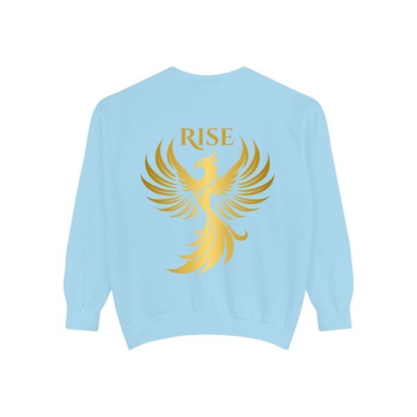 Phoenix Rise Unisex Garment-Dyed Sweatshirt – Gold Phoenix Graphic - Image 29