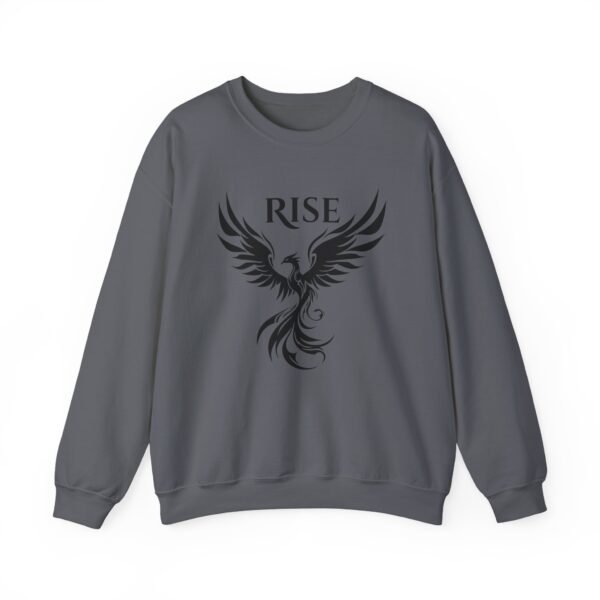 Black Phoenix Rise Unisex Heavy Blend Crewneck Sweatshirt – Bold & Cozy Graphic - Image 35