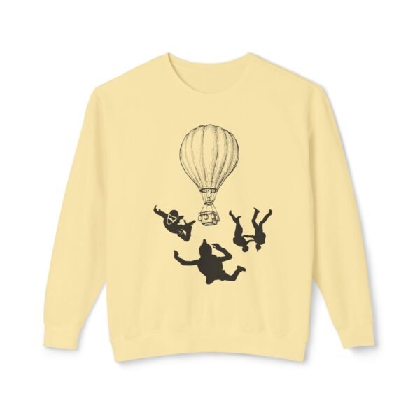 Extreme Sports Skydiving Sweatshirt – Unisex Lightweight Crewneck | Adventure-Inspired - Image 13