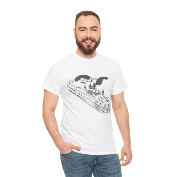 Skydivers Graphic Unisex Heavy Cotton Tee – Extreme Sports & Adventure T-Shirt - Image 5