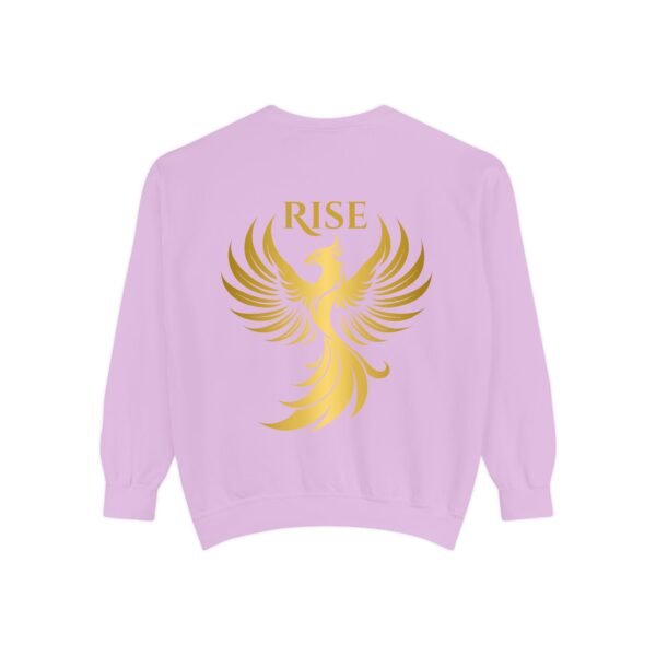 Phoenix Rise Unisex Garment-Dyed Sweatshirt – Gold Phoenix Graphic - Image 39