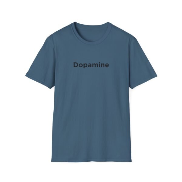 Unisex Softstyle T-Shirt with Black "Dopamine" Print – Trendy & Comfortable - Image 20