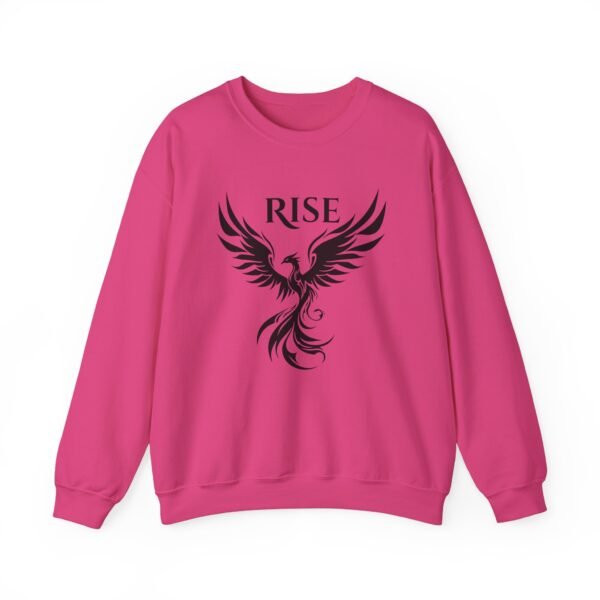 Black Phoenix Rise Unisex Heavy Blend Crewneck Sweatshirt – Bold & Cozy Graphic - Image 43