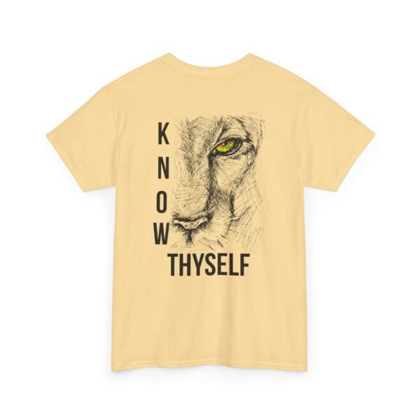 "Know Thyself" Lion Graphic T-Shirt – Unisex Heavy Cotton Tee - Image 13