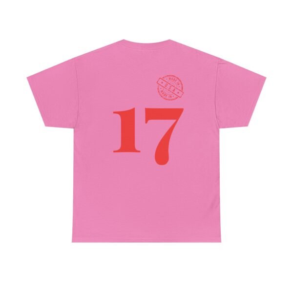 Unisex Heavy Cotton T-Shirt with Bold "17" & Made in America Design | Classic & Durable - Image 22