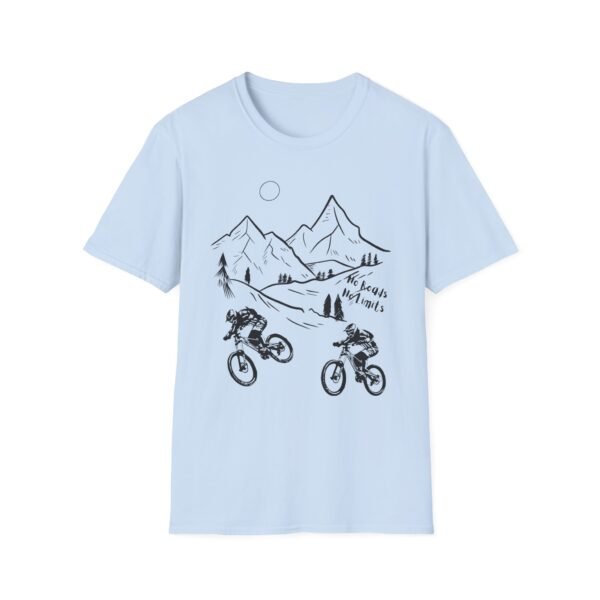 Mountain Biking Graphic Unisex Softstyle T-Shirt | Shred the Trails Tee - Image 25