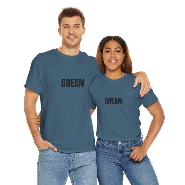 Black 'DREAM' Unisex Heavy Cotton Tee | Comfortable & Durable | Free Shipping on All Orders - Image 23