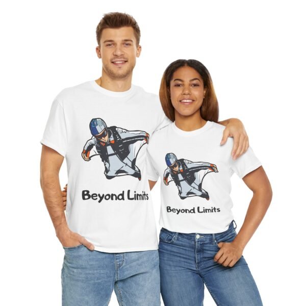 Beyond Limits Unisex Heavy Cotton Tee – Extreme Sports & Adventure T-Shirt