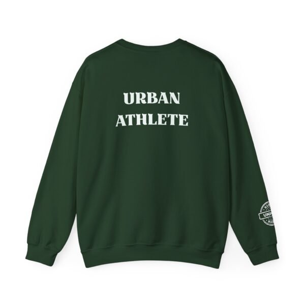 Urban Athlete Crewneck Sweatshirt – Bold Back Print & "Made in Unique" Sleeve Stamp - Image 13