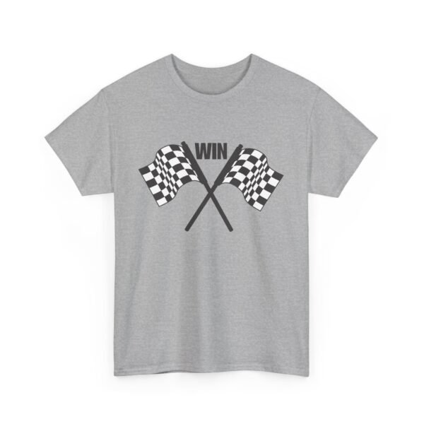 Unisex Heavy Cotton Tee – Racing Flag & "Win" Graphic | Bold Motorsport Style T-Shirt - Image 32