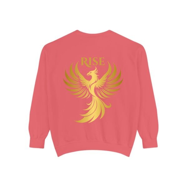 Phoenix Rise Unisex Garment-Dyed Sweatshirt – Gold Phoenix Graphic - Image 41