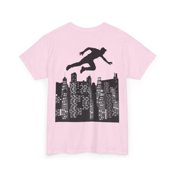 Parkour Unisex Heavy Cotton Tee – Extreme Sports & Urban Freerunning Graphic T-shirt - Image 15