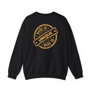 Unisex Crewneck Sweatshirt – Made in Unique Gold Design
