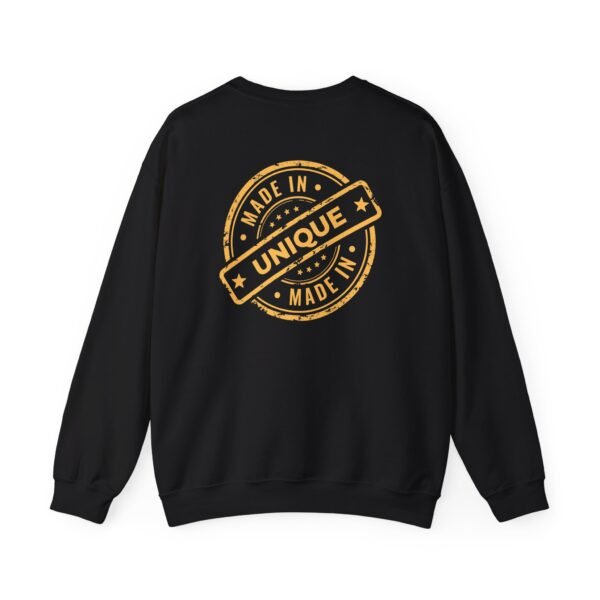 Unisex Heavy Blend Crewneck Sweatshirt – Gold "Made in Unique" Design