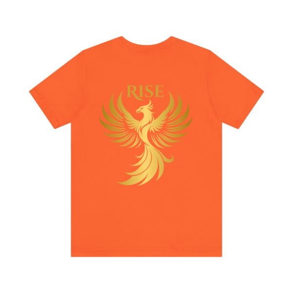 Phoenix Rise Unisex Jersey Short Sleeve T-Shirt – Gold Phoenix Graphic Tee - Image 15