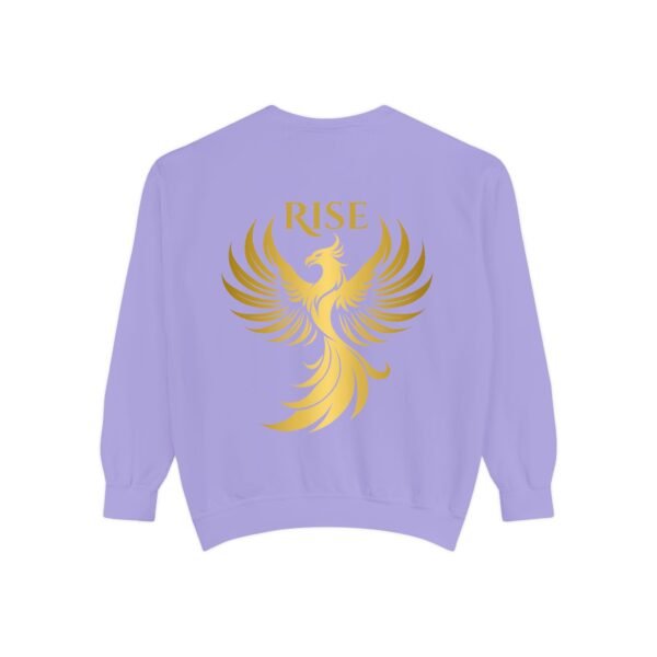 Phoenix Rise Unisex Garment-Dyed Sweatshirt – Gold Phoenix Graphic - Image 37