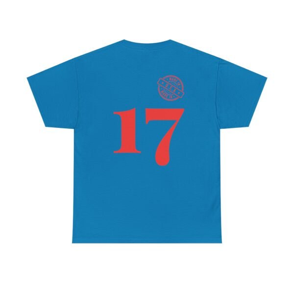 Unisex Heavy Cotton T-Shirt with Bold "17" & Made in America Design | Classic & Durable - Image 19