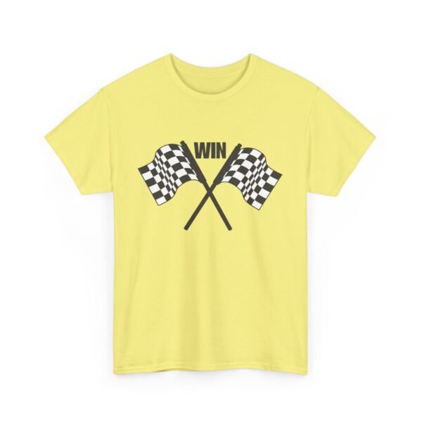 Unisex Heavy Cotton Tee – Racing Flag & "Win" Graphic | Bold Motorsport Style T-Shirt - Image 38