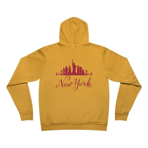 New York Skyline Red Graphic Pullover Hoodie – Urban Style & Comfort - Image 5