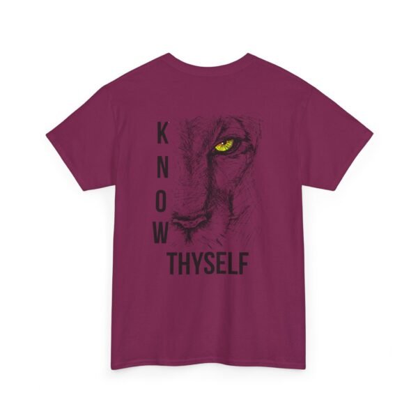 "Know Thyself" Lion Graphic T-Shirt – Unisex Heavy Cotton Tee - Image 47