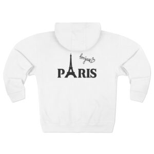 Paris Graphic Zip-Up Hoodie – Stunning Back Design & Soft Comfort
