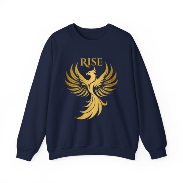 Phoenix Rise Unisex Heavy Blend™ Crewneck Sweatshirt – Gold Phoenix Graphic - Image 37