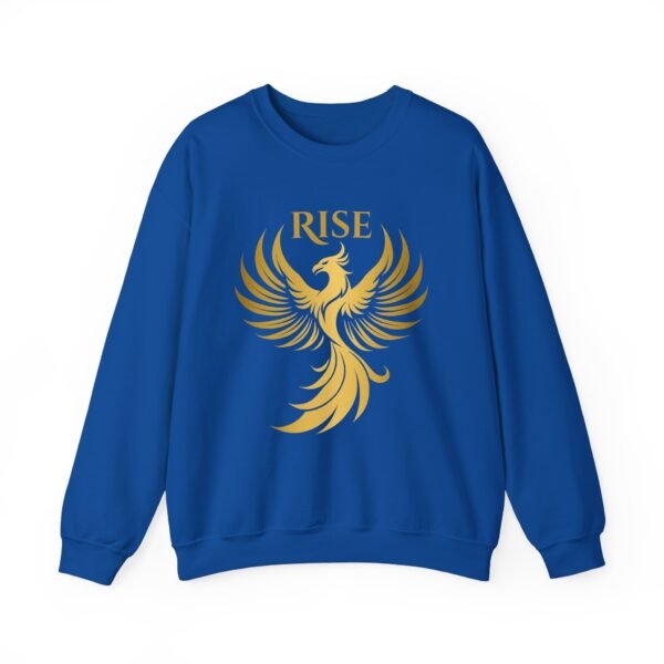 Phoenix Rise Unisex Heavy Blend™ Crewneck Sweatshirt – Gold Phoenix Graphic - Image 35