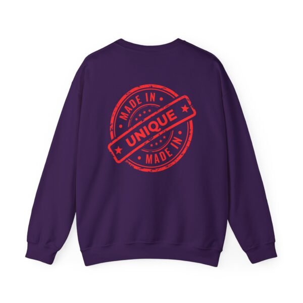 Made in Unique Red Stamp Crewneck Sweatshirt | Unisex Heavy Blend - Image 24