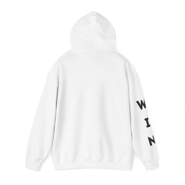 Unisex Heavy Blend™ Hooded Sweatshirt – Lion Graphic & WIN Sleeve Print | Power & Motivation Hoodie - Image 3