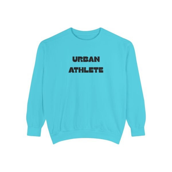 Urban Athlete Garment-Dyed Sweatshirt – Black Front Print & Relaxed Fit - Image 17