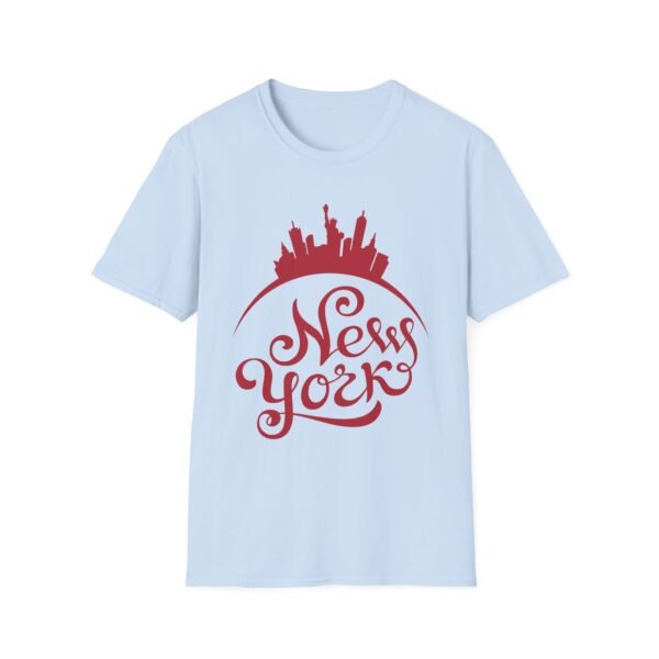 New York City Soft-Style T-Shirt – Bold Red NY Graphic & Script - Image 27